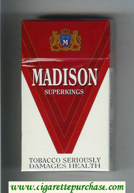 Madison cigarettes hard box