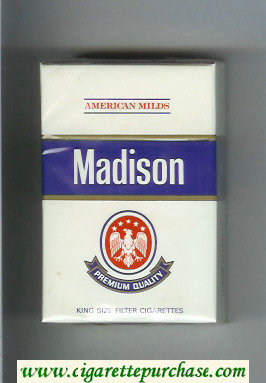Madison Premium Quality American Milds cigarettes hard box