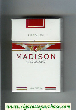 Madison Classic Premium U.S. Blend cigarettes hard box