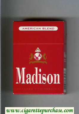 Madison American Blend cigarettes hard box