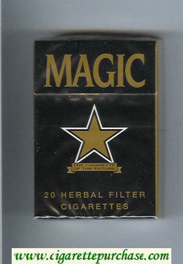 Magic gold star cigarettes hard box