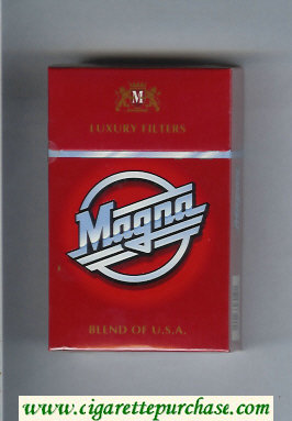 Magna Luxury Filters Blend of USA red cigarettes hard box