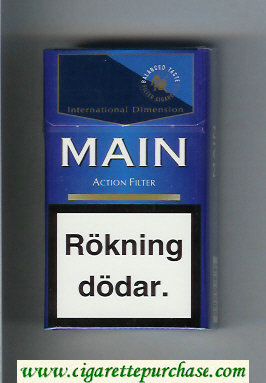 Main Action Filter Balanced Taste 100s blue cigarettes hard box