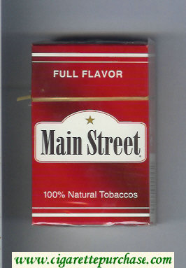 Main Street Full Flavor cigarettes hard box