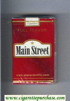 Main Street Full Flavor cigarettes soft box