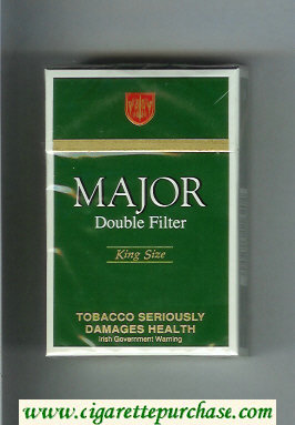 Major Double Filter cigarettes hard box