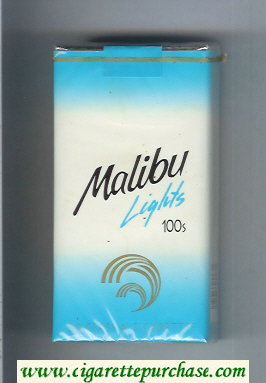 Malibu Lights 100s cigarettes soft box