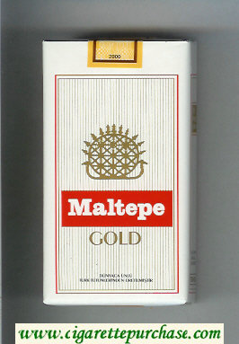 Maltepe Gold 100s cigarettes soft box