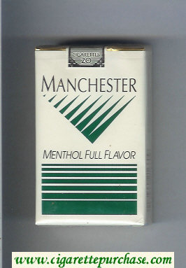 Manchester Menthol Full Flavor cigarettes soft box