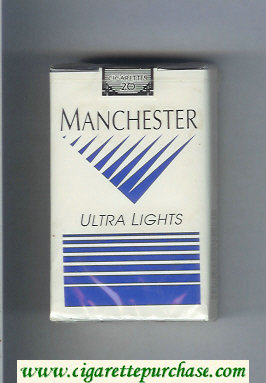 Manchester Ultra Lights cigarettes soft box