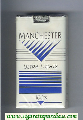 Manchester Ultra Lights 100s cigarettes soft box