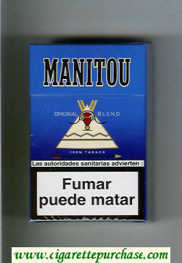 Manitou Original Blend cigarettes hard box