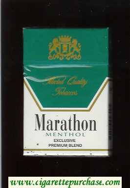Marathon Menthol Exclusive Premium Blend cigarettes hard box