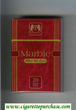 Marble Filter De Luxe cigarettes hard box