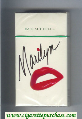 Marilyn Menthol 100s cigarettes hard box