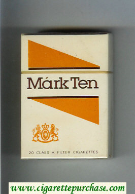 Mark Ten cigarettes hard box