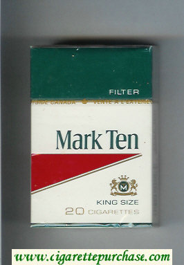 Mark Ten Filter cigarettes hard box