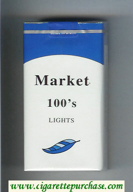 Market 100s Lights cigarettes soft box