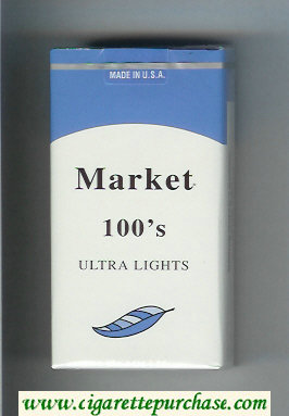 Market Ultra Lights cigarettes soft box