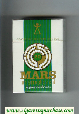 Mars International Legeres Mentholees cigarettes hard box