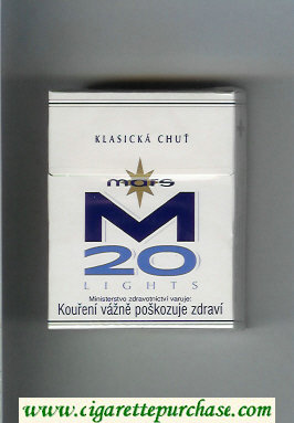 Mars M 20 Klasicka Chut Lights cigarettes hard box