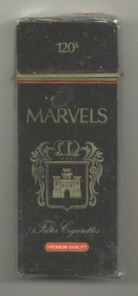 Marvels 120s cigarettes hard box