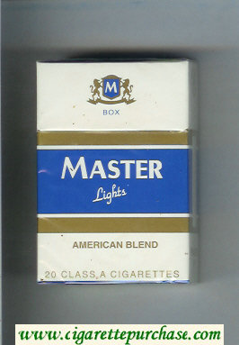 Master Lights American Blend cigarettes hard box