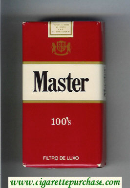 Master 100s Filtro De Luxo cigarettes soft box