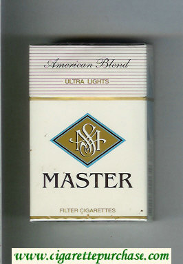 Master American Blend Ultra Lights cigarettes hard box