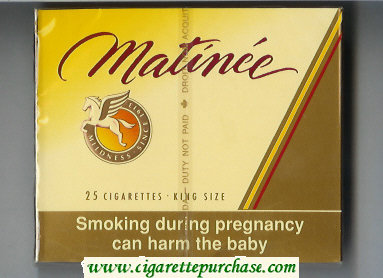 Matinee 25 cigarettes King Size wide flat hard box