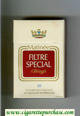 Matinee Special Filter Kings cigarettes hard box