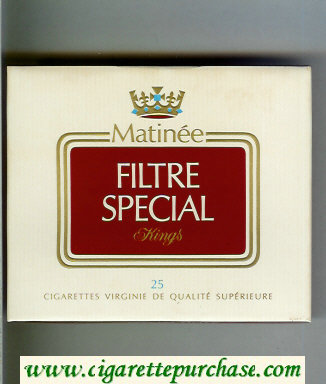 Matinee Special Filter Kings 25 cigarettes wide flat hard box