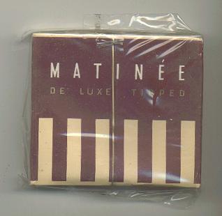 Matinee cigarettes wide flat hard box