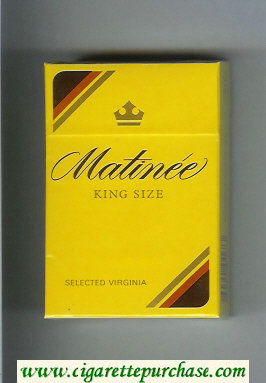 Matinee King Size Selected Virginia cigarettes hard box