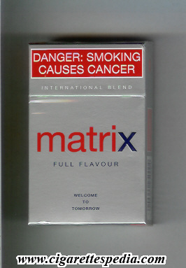 Matrix Full Flavour International Blend cigarettes hard box