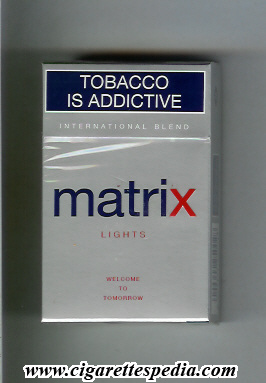 Matrix Lights International Blend cigarettes hard box