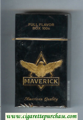 Maverick Full Flavor Box 100s black and gold cigarettes hard box