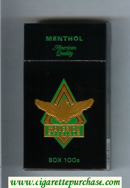 Maverick Specials Menthol Box 100s black and gold and green cigarettes hard box