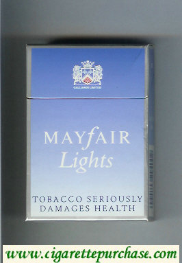 Mayfair Lights cigarettes hard box