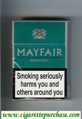 Mayfair Menthol cigarettes hard box