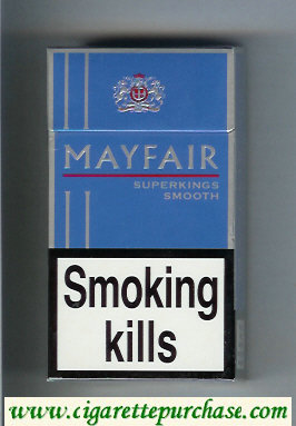 Mayfair Super Kings Smooth 100s cigarettes hard box