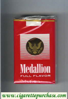 Medallion Full Flavor cigarettes soft box