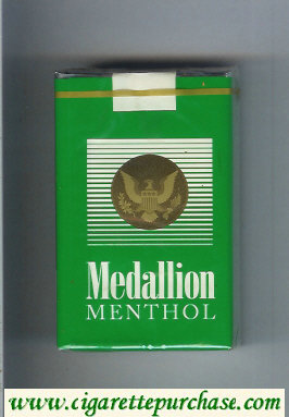 Medallion Menthol green cigarettes soft box