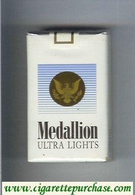 Medallion Ultra Lights cigarettes soft box