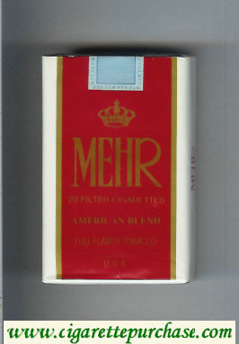 Mehr American Blend Full Flavor Tobacco cigarettes soft box