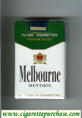 Melbourne Menthol Premium Blend cigarettes soft box