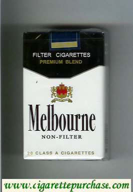 Melbourne Non-Filter Premium Blend cigarettes soft box