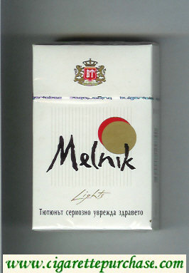 Melnik Lights cigarettes hard box