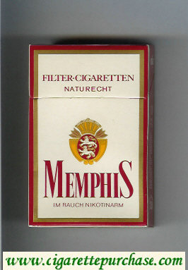 Memphis Filter Cigaretten Naturecht cigarettes hard box