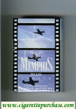 Memphis Blue Lights hard box cigarettes